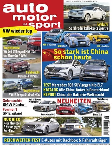 Auto Motor und Sport Magazin No 16 vom 13  Juli 2023