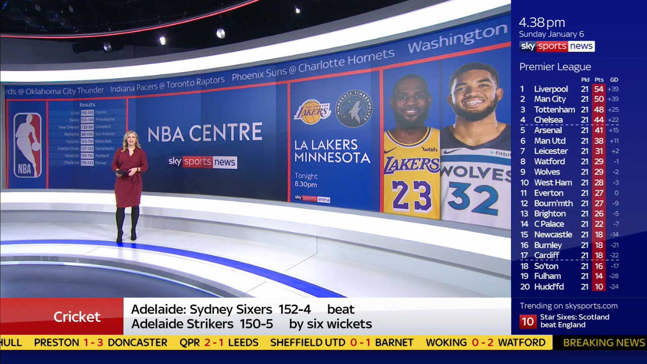 06 January - 12.00.00 - Sports Sunday. Stay in touch with the ne