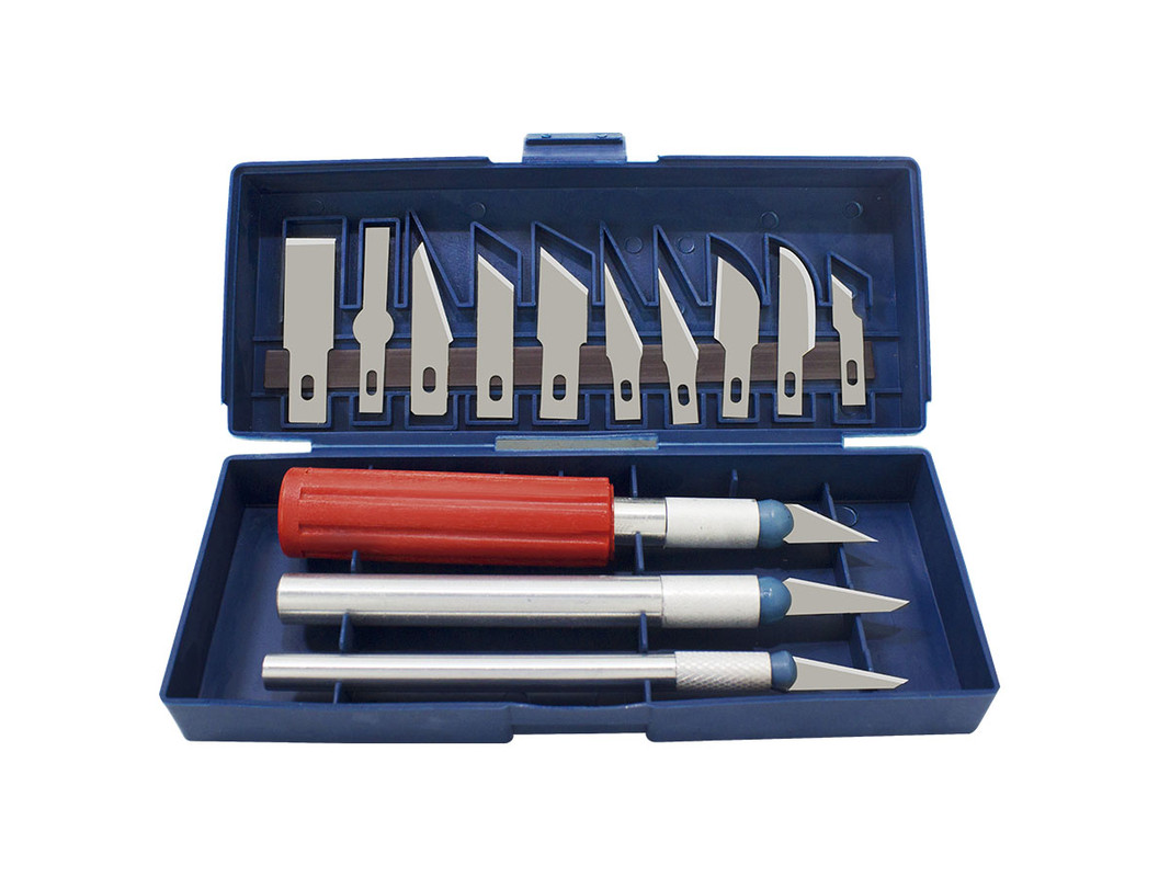 JUG. CUCHILLO P/GRABADOR 13PCS KAMASA