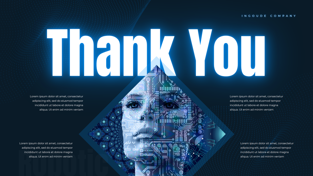 Blue Dynamic Futuristic Robotic Presentation