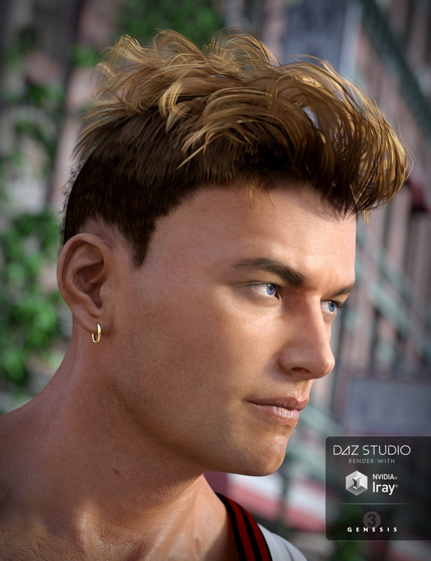 Heart Throb Hair for Genesis 3 Males 