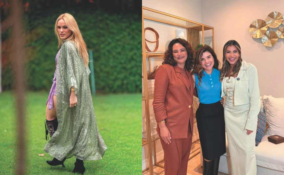 A DJ Jess Benevides / No Rio de Janeiro, a atriz Vanessa Giacomo entre a farmacêutica Cláudia Florentina e a biomédica capixaba Cimara La Belle