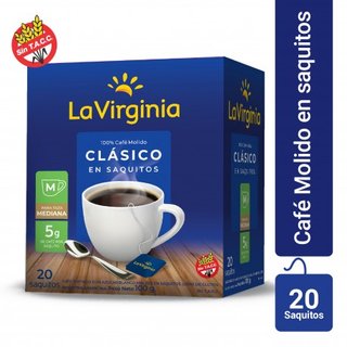4710 | Cafe La Virginia Saquito Clasico X 20 Un