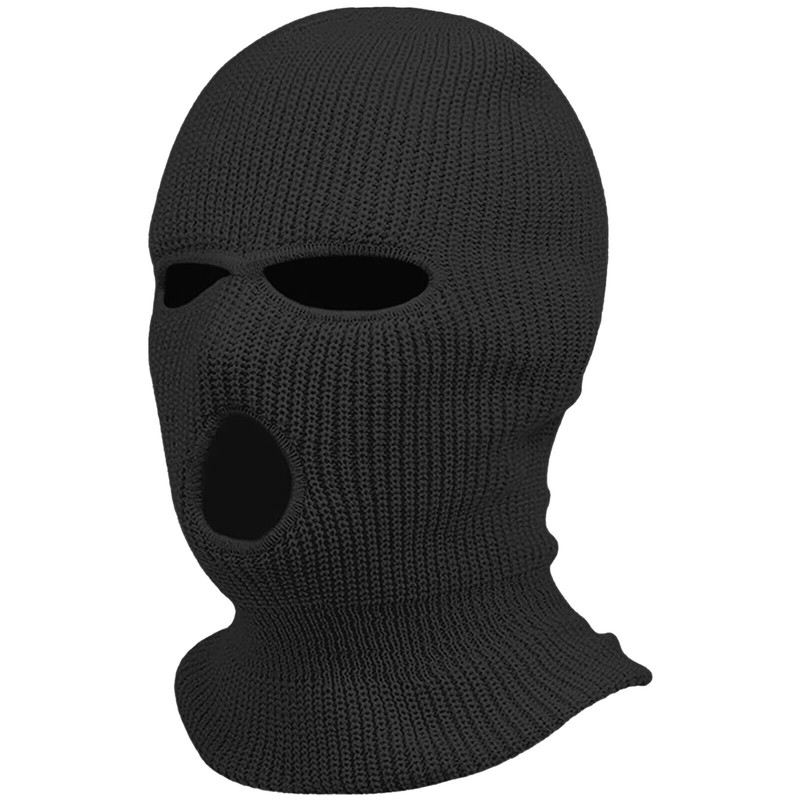 Image Ski Mask 3 Hole Black