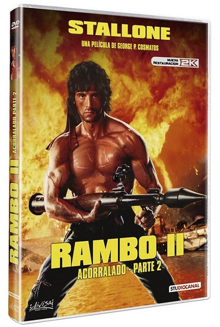Portada - Rambo: Acorralado Parte II [Ver. Restaurada] [DVD9 Full] [Pal] [Cast/Ing] [Sub:Cast] [Acción] [1985]