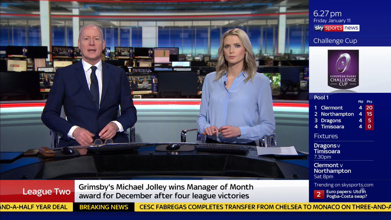 11 January - 18.00.00 - Sky Sports News At 6 2019. A comprehensi