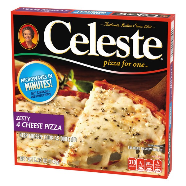 Celeste Pizza for One Zesty Four Cheese Frozen Pizza 3