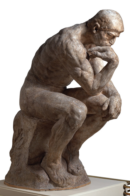 Auguste-Rodin-Il-pensatore-statua-monumentale-1880-circa-gesso-p
