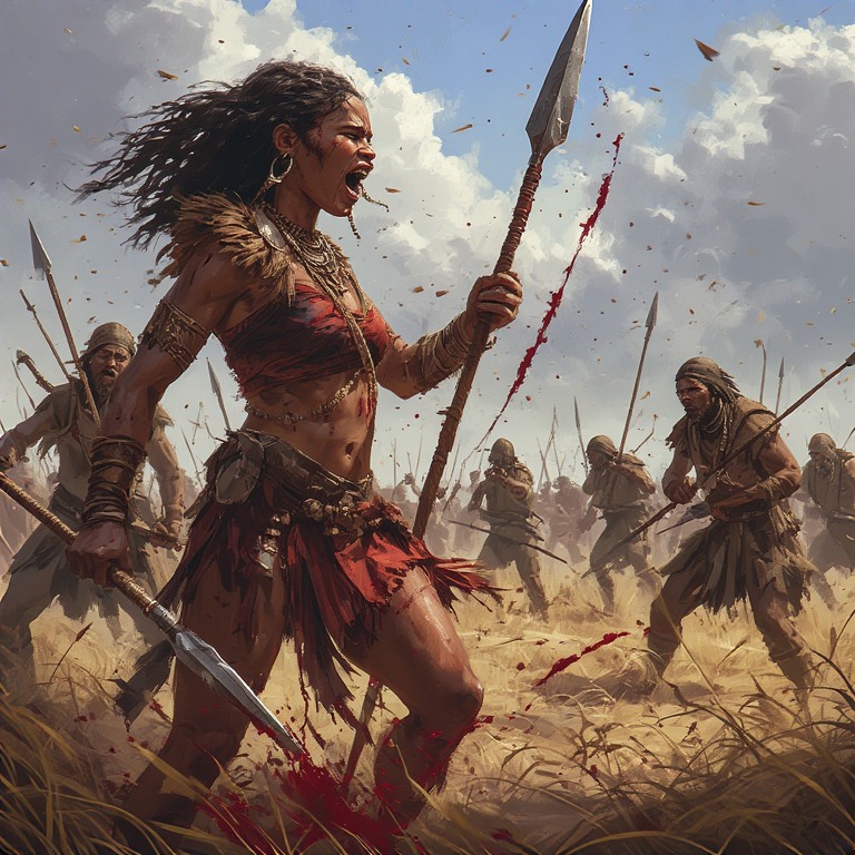 Africa-World-girl-warrior-hold
