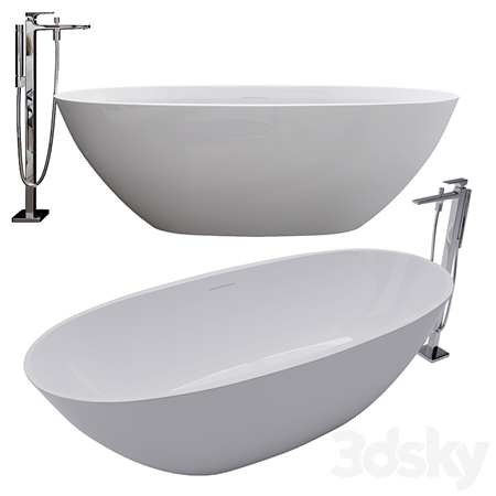 Free-Standing Bath Wila I Marmorin