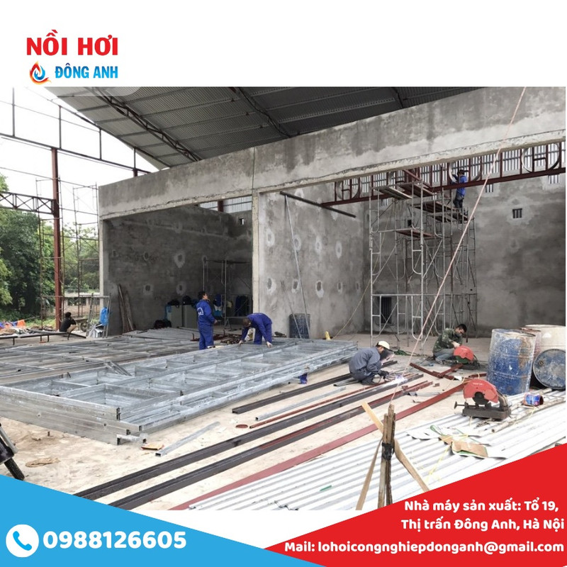 lò sấy gỗ tự động bằng hơi nước