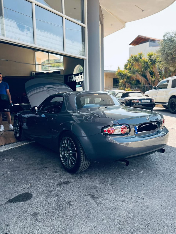 Mazda MX-5 NC turbo engine bay DMS Tuned 76mm exhaust