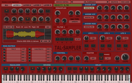 Togu Audio Line TAL-Sampler 3.2.8 (x64)