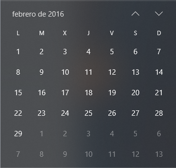 Trama General: Calendario in rol Febrero