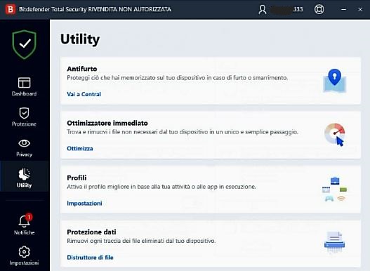 BitDef 2021 (Antifurto)