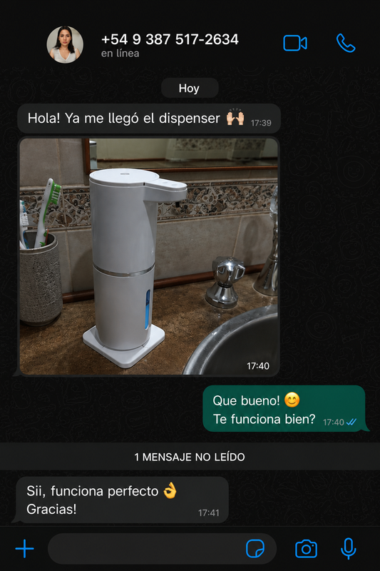 Chat de WhatsApp cliente 7