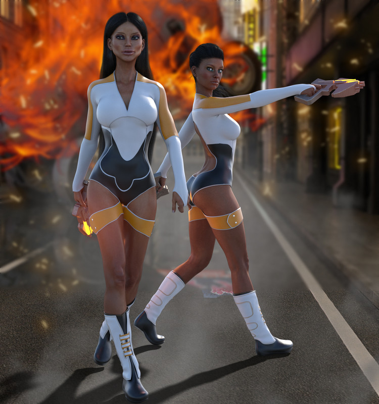 BLACKHAT:FUTURISTIC – Hyper Outfit for Genesis 3 Females (update)