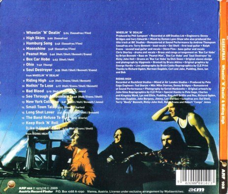 Sassafras - Wheelin N Dealin (1975) | Riding High (1976) [Reissue 2009] Lossless+MP3
