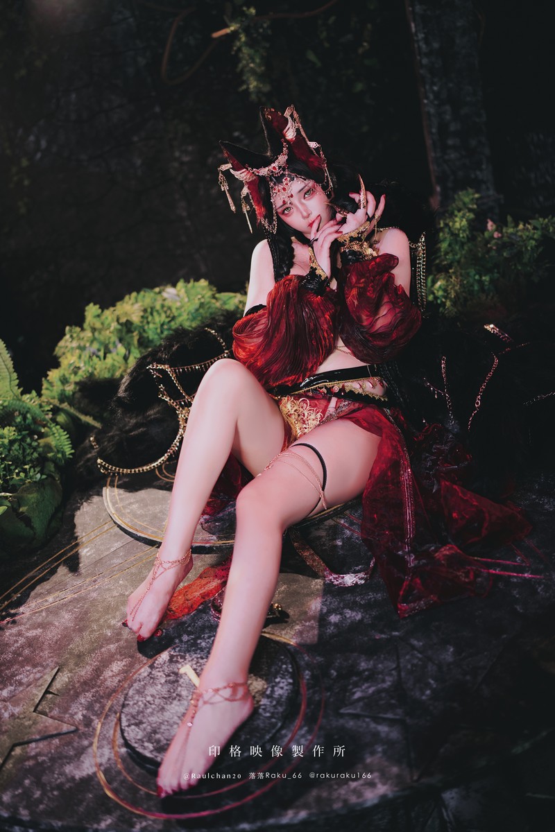 落落Raku 宵闇神乐 和风主题Cosplay写真 32P插图1
