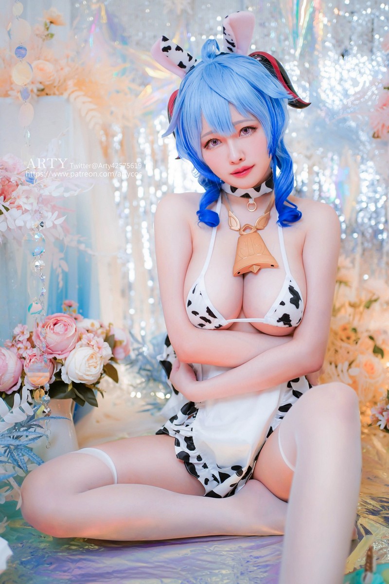 Arty亚缇 Ganyu Cow Cosplay【52P｜173.4MB】插图1
