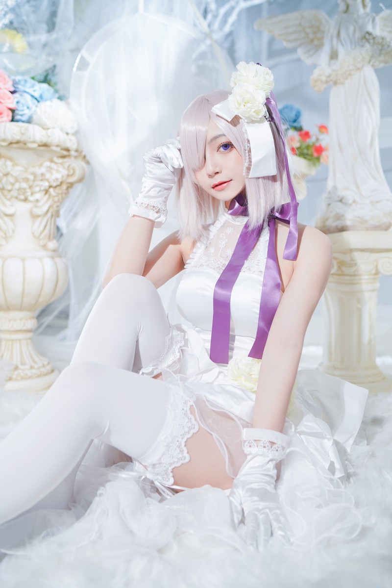 星野Saori 玛修周年礼服 Cosplay Fate系列高清写真【16P-96M】插图