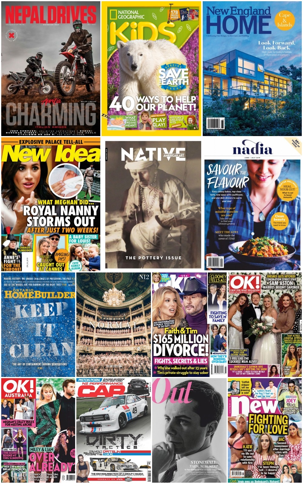 50 Assorted Magazines - June 07 2019