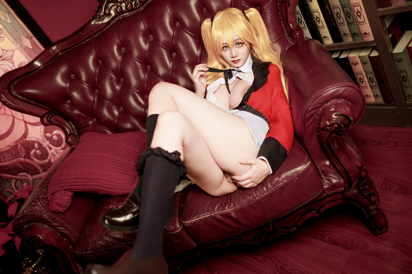 阿雪雪写真狂赌之渊·早乙女芽亚里 制服Cosplay（89P+1V / 2.05G）高清图集插图4