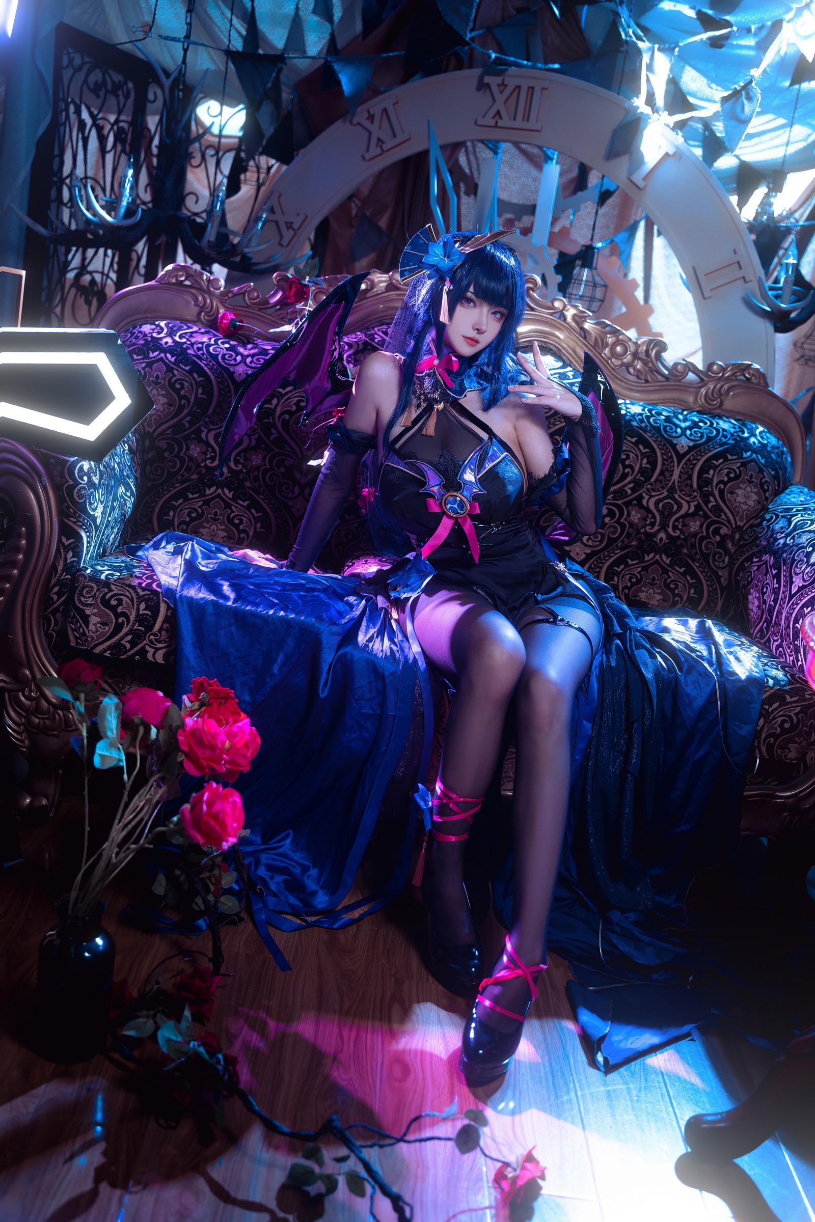 Seya-狮砸 – 雷电将军 魅魔 Cosplay 高清写真（12P-187MB）插图1