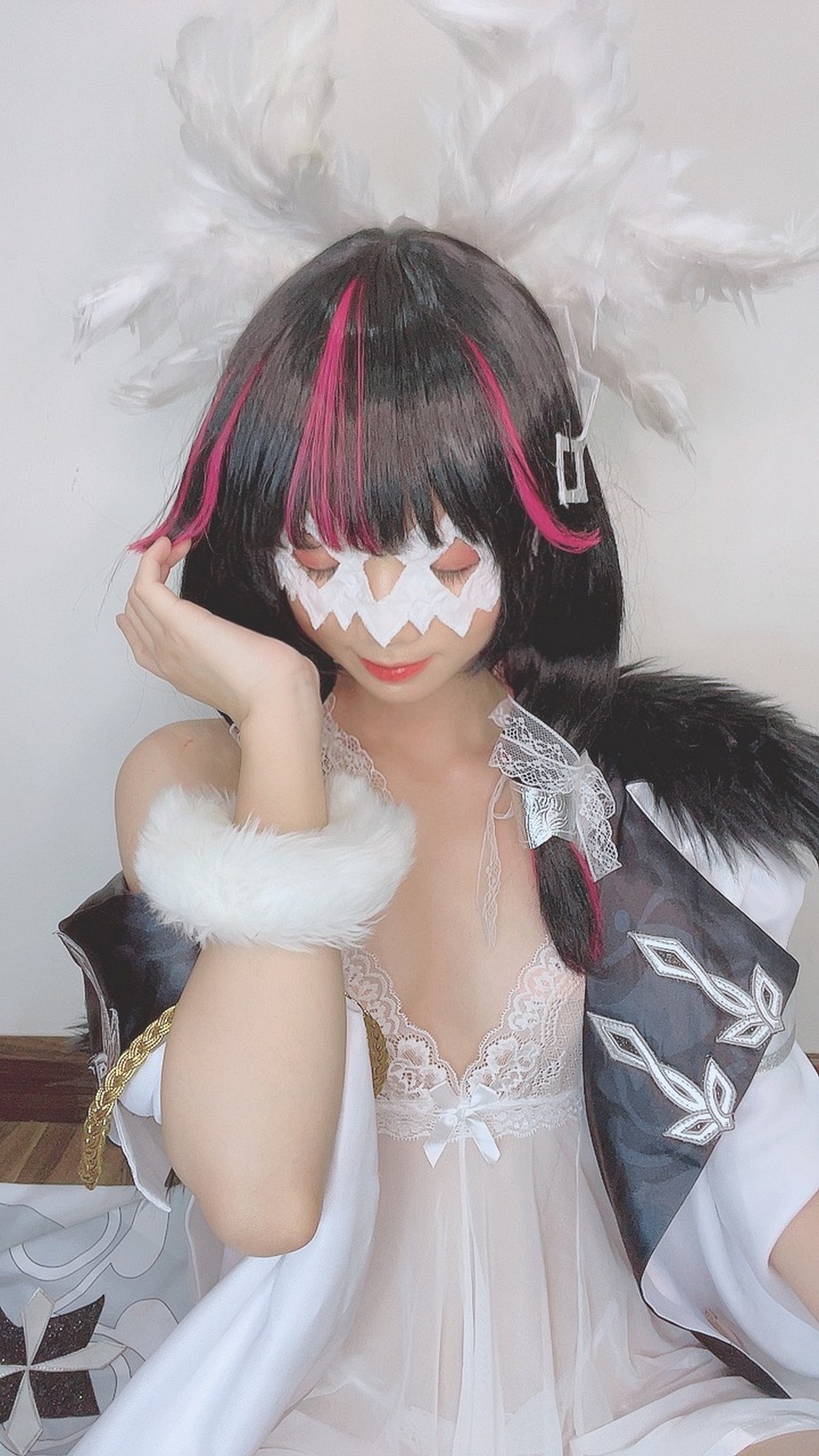 PoppaChan Columbina Cosplay Set (Genshin Impact Fatui) – 146 Photos 346MB插图7