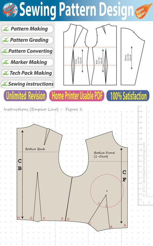 I will make sewing pattern for garments I will make sewing pattern for garments
