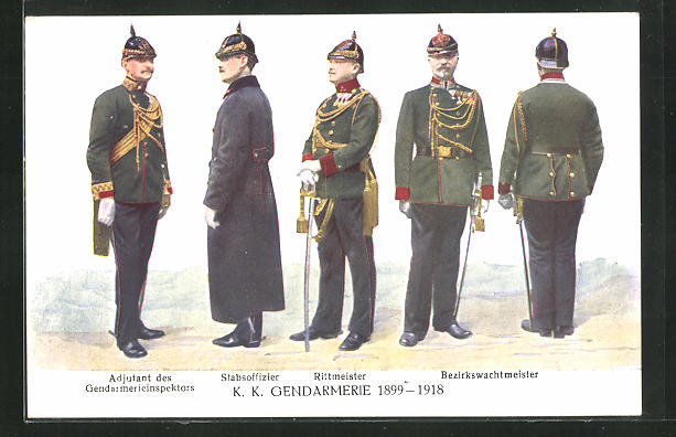 AK-75-Jahre-Oesterreichische-Gendarmerie-1924-K-K-Gendarmerie-1899-1918-Rittmeister-Stabsoffizier
