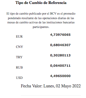 Venezuela DolarToday: Precio del dólar hoy y tipo de cambio 01 de mayo 2022