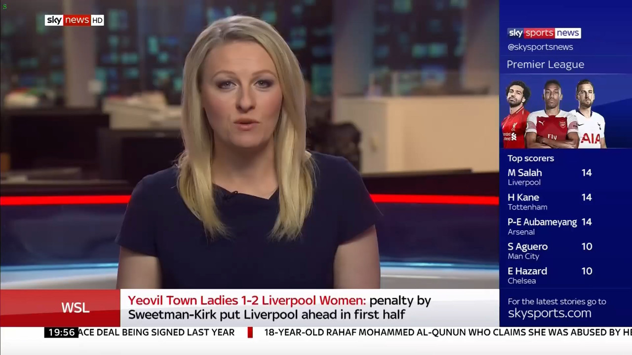 13 January - 19.30.00 - Sportsline. Sky News presents the news a