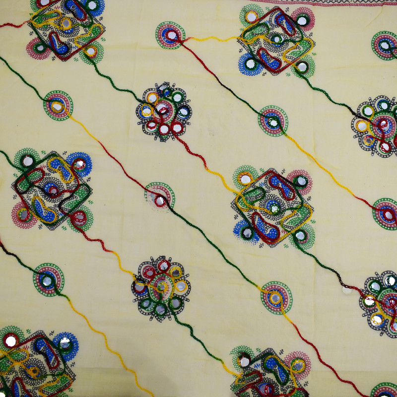 thumbnail 52  - Women&#039;s Cotton Dupatta Wrap Stole Mirror Work Embroidery Ethinic Scarves Chunni