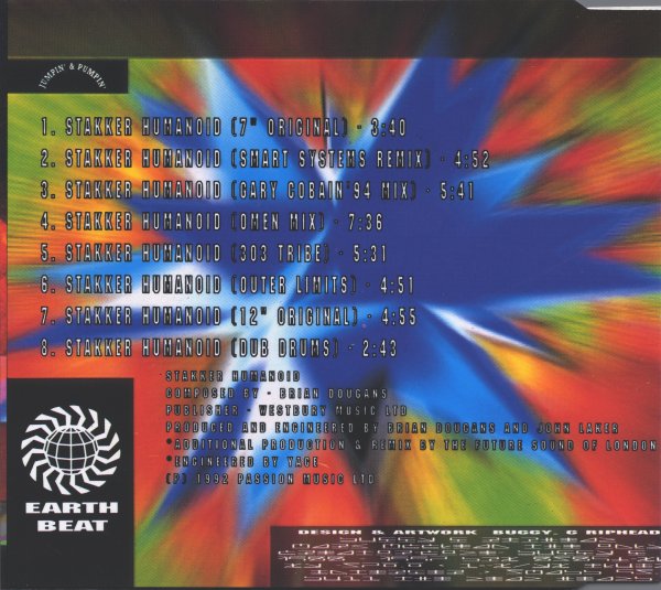 03/04/2023 - Humanoid – Stakker Humanoid 92 (CD, Single, Stereo)(Jumpin' & Pumpin' – CDS TOT 27)  1992 Back