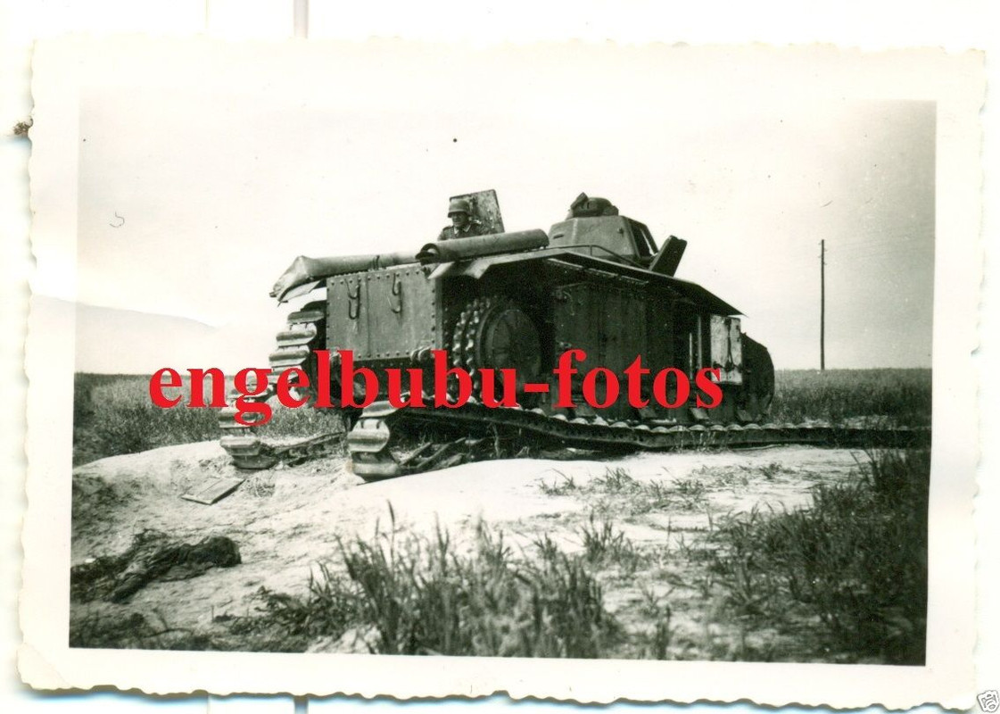 PANZER - Französischer PANZER CHAR 1bis erbeutet