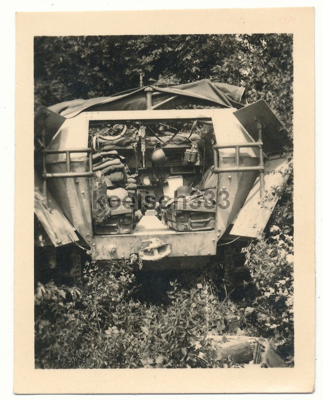 Foto Schützenpanzer Sd. Kfz. 251 Innenraum Panze