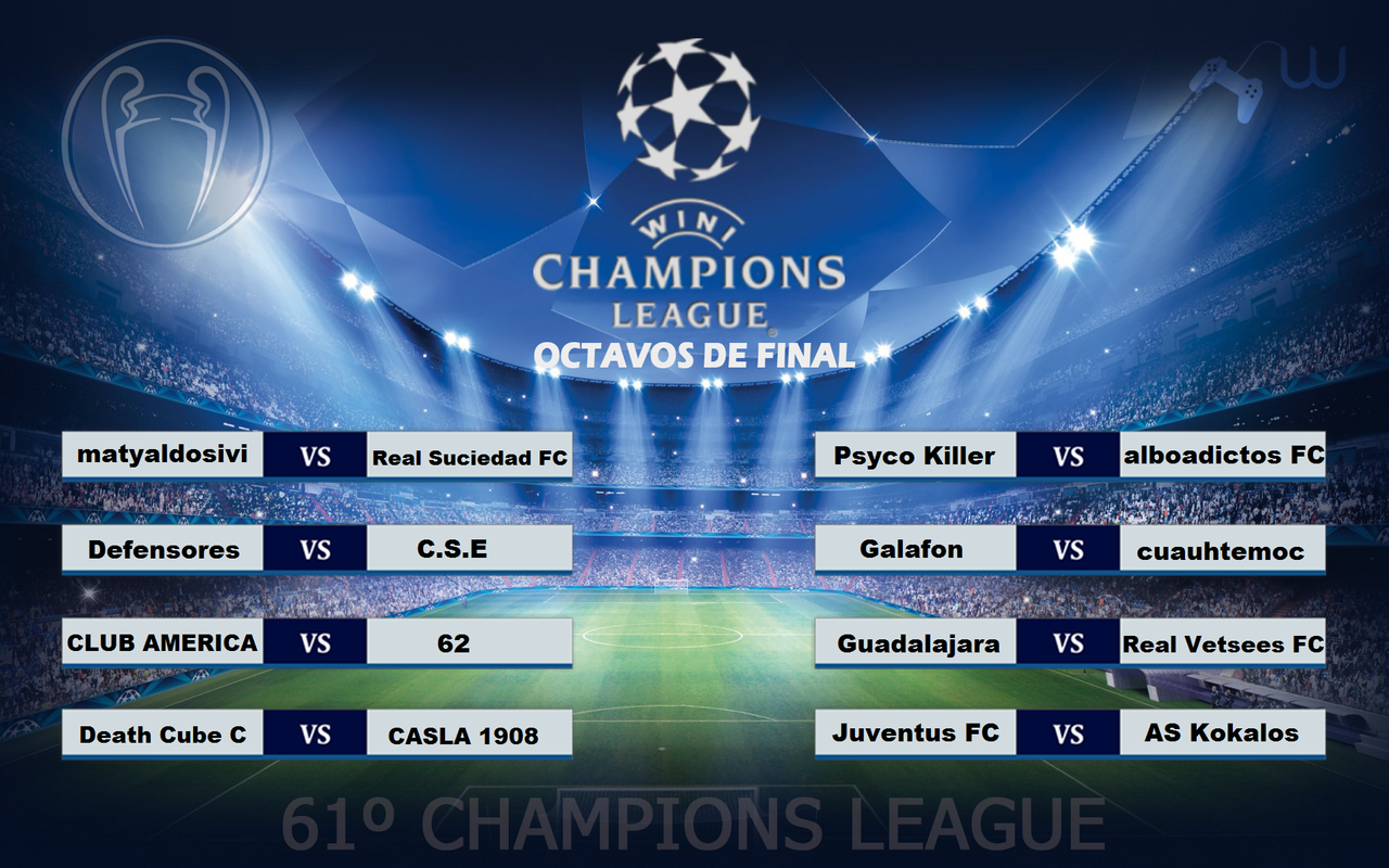CHAMPIONS LEAGUE OCTAVOS DE FINAL