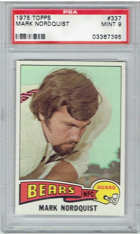 1975 Topps 337 Mark Nordquist PSA 9