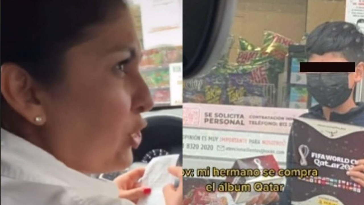 Niño gasta casi dos mil pesos en su álbum Panini de Qatar 2022