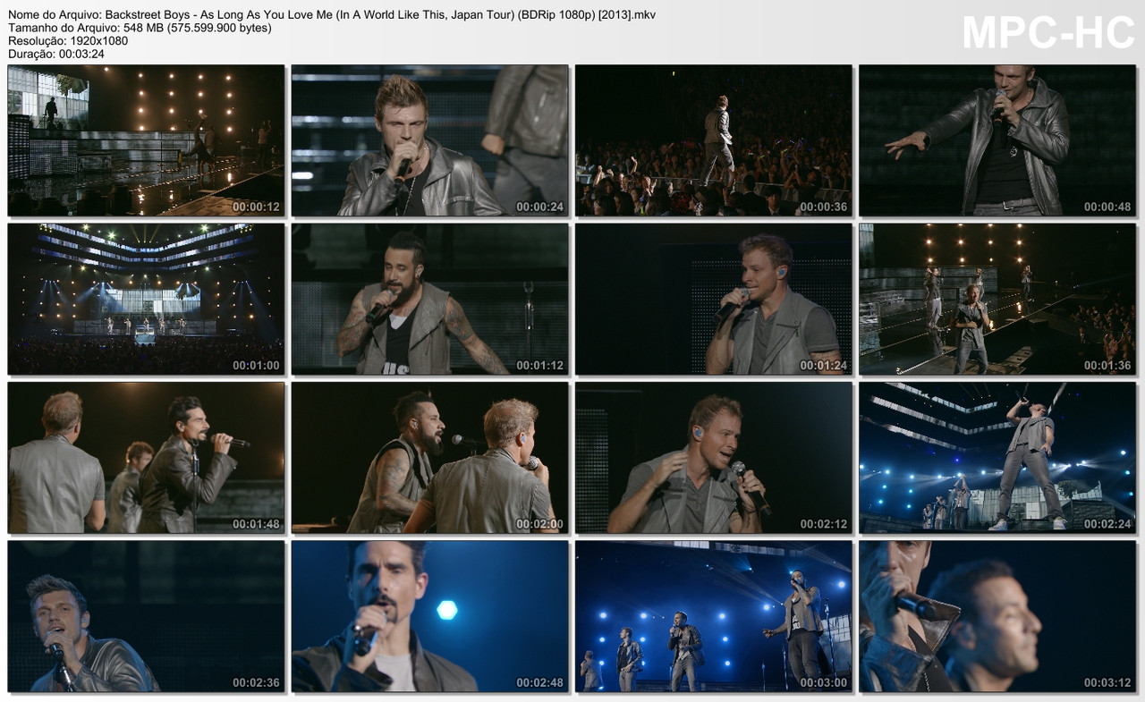 Backstreet Boys - As Long As You Love Me (In A World Like This, Japan Tour) (BDRip 1080p) [2013]