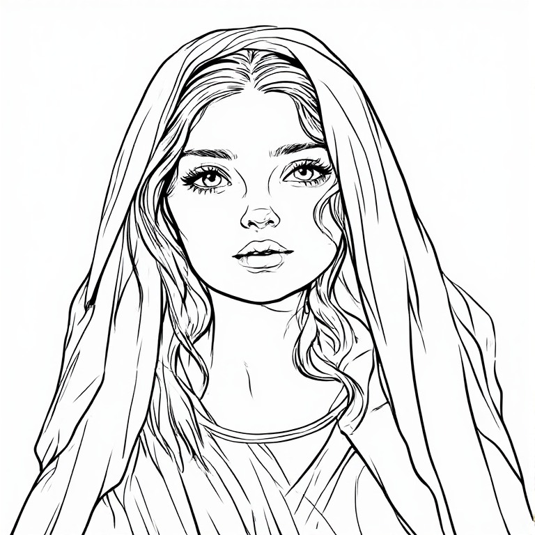 Madonna-l-Line-drawing-natural-(30)