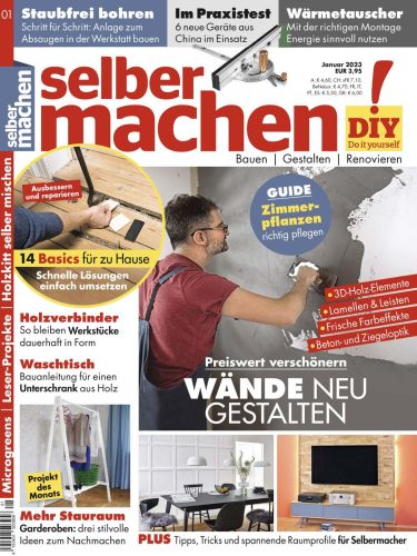 Cover: Selber Machen Heimwerkermagazin No 01 Januar 2023