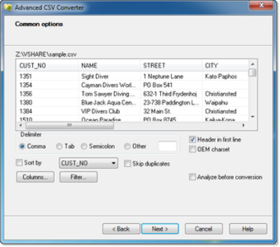 Advanced CSV Converter 6.75
