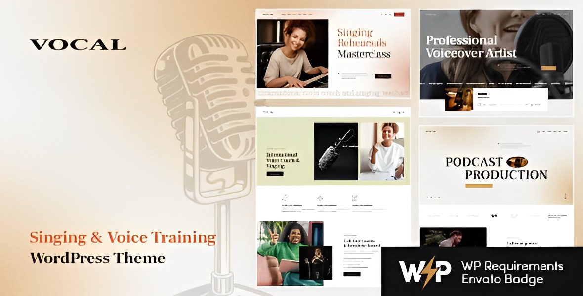 Vocal – Singing & Voice Artist WordPress Theme