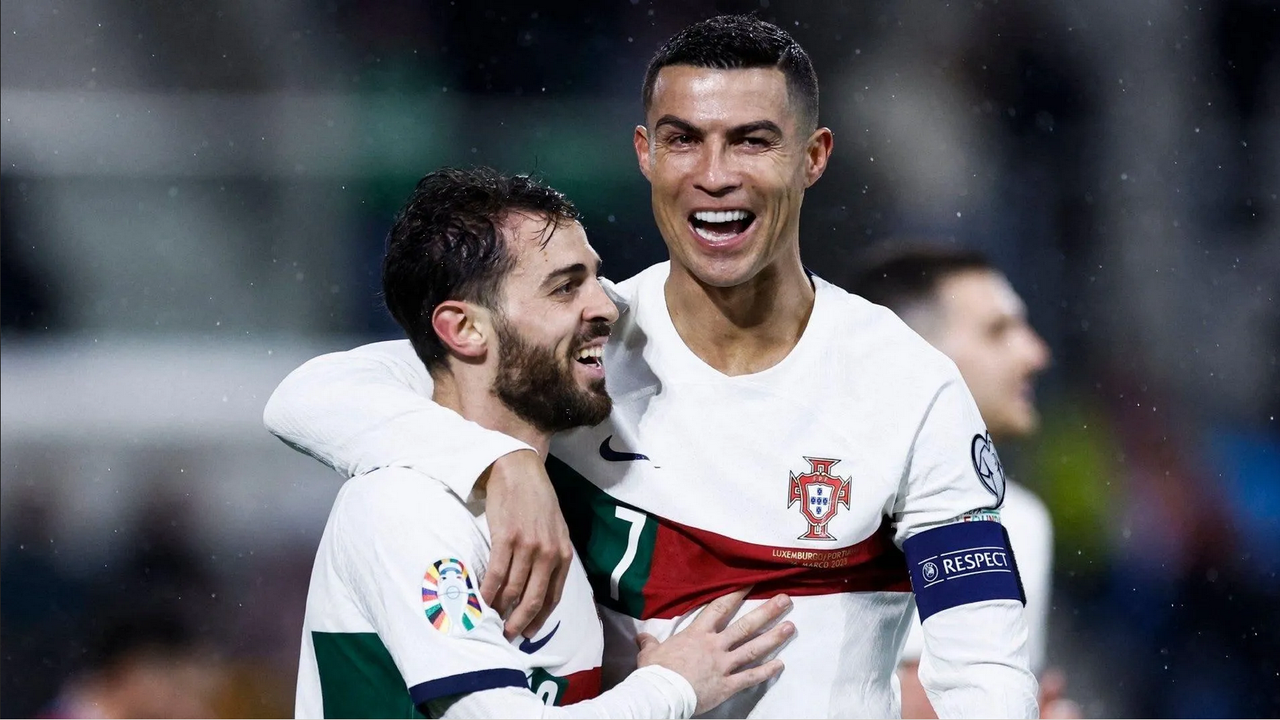 Cristiano Ronaldo marca doblete en goleada de Portugal sobre Luxemburgo
