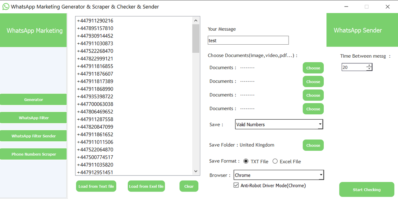 Bulk Checker Features