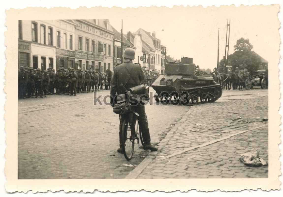 Frankreich Dünkirchen Front 1940 Vickers Light T