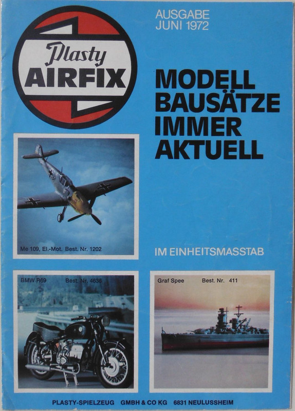Plasty Airfix Leaflet Juni 1972