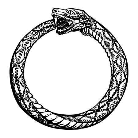 Un antinataliste est comme un Ouroboros, il se mord la queue.
